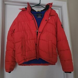Nautica EUC Boys Orange Puffer Jacket